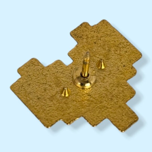 (5/$20) Pixelated Pride Heart Enamel Pin - Picture 2 of 3